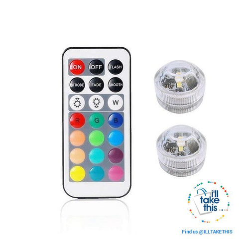Image of Built-in Super bright LED Tea Lights - Waterproof RGB Submersible LED Light - I'LL TAKE THIS