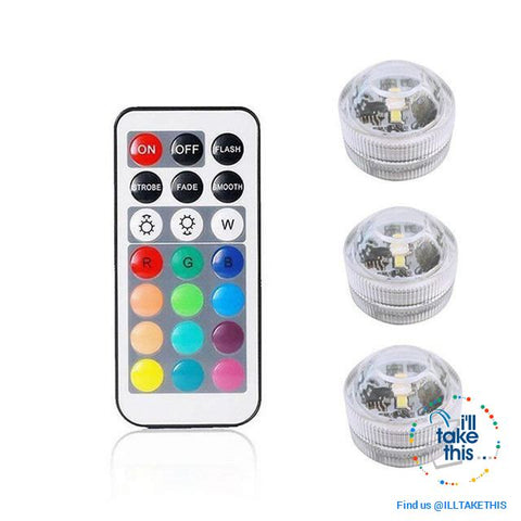 Image of Built-in Super bright LED Tea Lights - Waterproof RGB Submersible LED Light - I'LL TAKE THIS