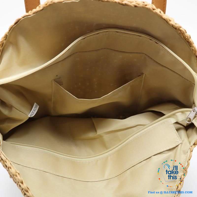 Summer Breeze Handmade round Bohemian inspired Straw handbags - 2 Colors - I'LL TAKE THIS