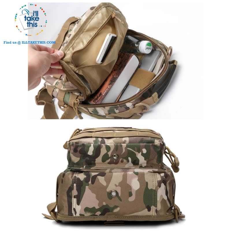 Tactical Crossbody/Shoulder Backpack Ideal for Camping, Hiking, Fishing or School - I'LL TAKE THIS