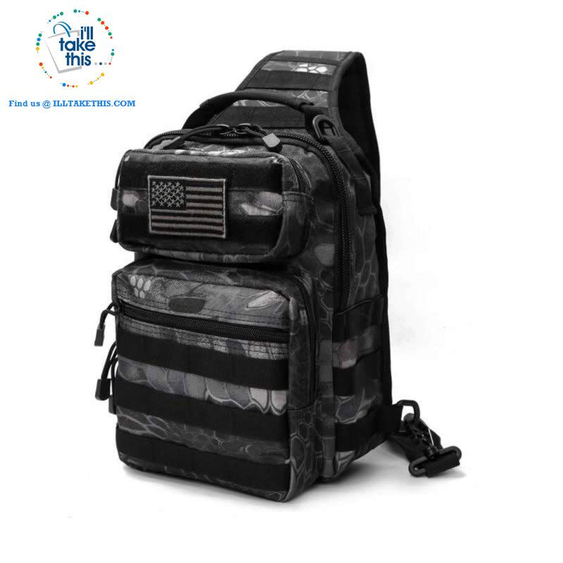 Tactical Crossbody/Shoulder Backpack Ideal for Camping, Hiking, Fishing or School - I'LL TAKE THIS