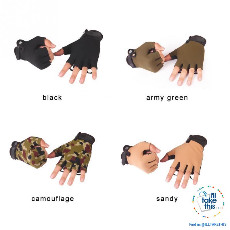 Finger-less Microfiber - Multi use Gloves for Driving, Tactical, Exercise, Fitness Sports Training - I'LL TAKE THIS