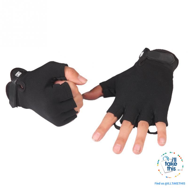 Finger-less Microfiber - Multi use Gloves for Driving, Tactical, Exercise, Fitness Sports Training - I'LL TAKE THIS