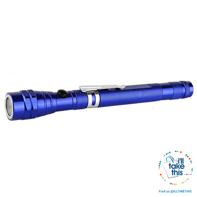 Telescopic Flexible Magnetic LED Flashlight - Outdoor Camping Tactical Flash Light Torch Spotlight 3x LED - I'LL TAKE THIS