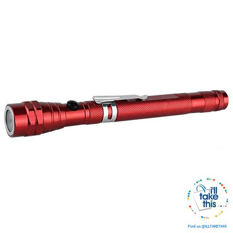 Image of Telescopic Flexible Magnetic LED Flashlight - Outdoor Camping Tactical Flash Light Torch Spotlight 3x LED - I'LL TAKE THIS