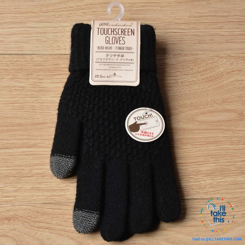 Touchscreen Gloves  Warm Winter Stretch Knit Mittens Wool Full Finger - I'LL TAKE THIS