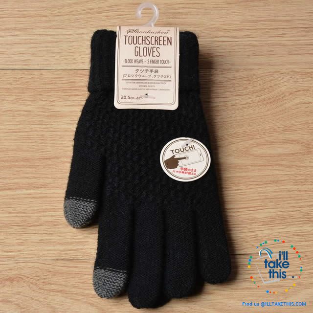 Touchscreen Gloves  Warm Winter Stretch Knit Mittens Wool Full Finger - I'LL TAKE THIS