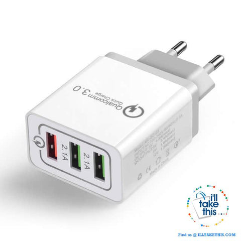 Image of Universal 18W USB Quick charge 3.0 5V 3A for iPhone X, Xs, Xr, 8, 7, Samsung Note 9,9+, Note8,8+ - I'LL TAKE THIS