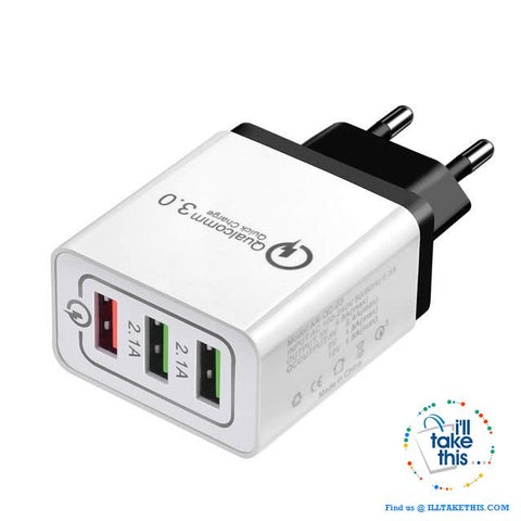 Image of Universal 18W USB Quick charge 3.0 5V 3A for iPhone X, Xs, Xr, 8, 7, Samsung Note 9,9+, Note8,8+ - I'LL TAKE THIS