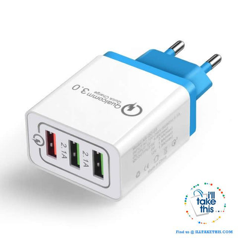 Image of Universal 18W USB Quick charge 3.0 5V 3A for iPhone X, Xs, Xr, 8, 7, Samsung Note 9,9+, Note8,8+ - I'LL TAKE THIS