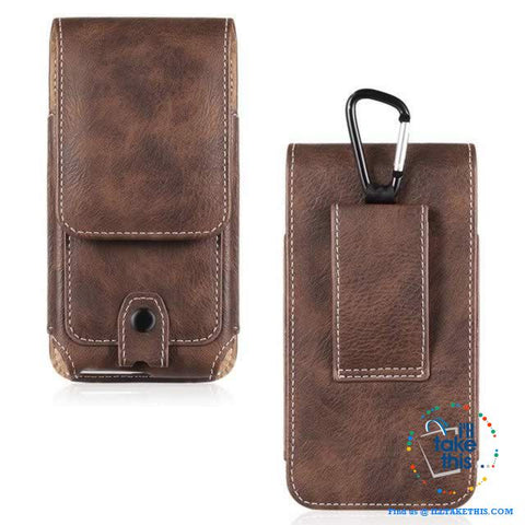 Image of Universal iPhone/Android Phone Case, Magnet lock with Card Holder - 3 Sizes, 2 Color Vegan Leather - I'LL TAKE THIS