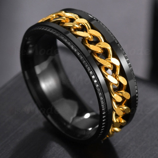 Men's rotation Rings 100% Stainless Steel ideal gift for any occasion