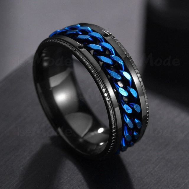 Men's rotation Rings 100% Stainless Steel ideal gift for any occasion