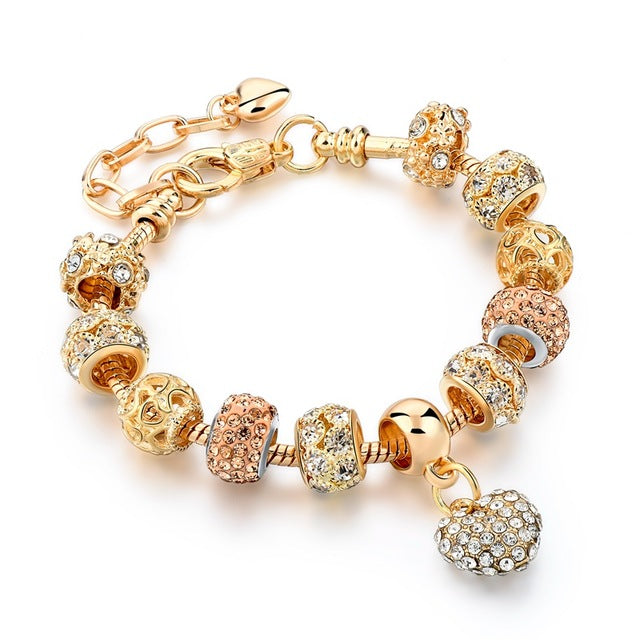 Luxury Crystal Heart/Charm Gold Bracelets For Women fashionable Jewelry - I'LL TAKE THIS