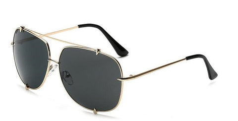 Image of Oversized Pilot Sunglasses UV400 Unisex Fashion,  Retro Designer Big Frame Sun Glasses - 6 Colors - I'LL TAKE THIS