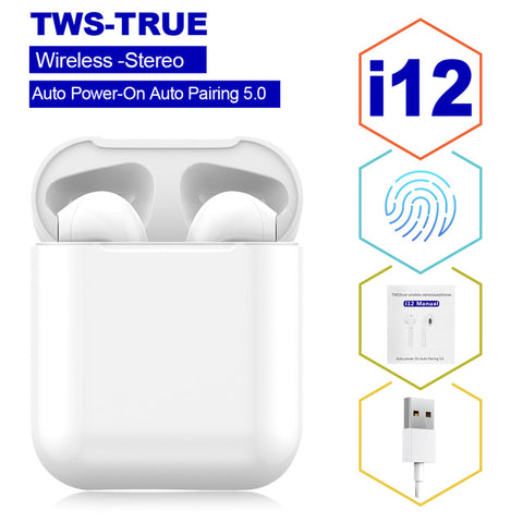 Image of Wireless Earbuds with Touch Key and Mic, Suits iPhone, Android or any Bluetooth Smartphones