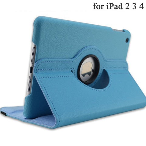 Image of Apple iPad 360° Rotating Cases - 10 Colors suit iPad 2,3,4,5,7,8 - Mini, Air + Pro Tablets