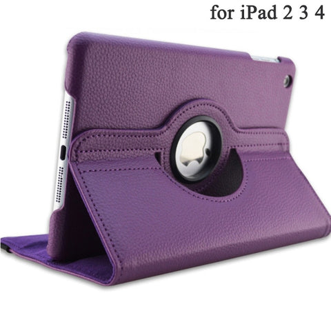 Image of Apple iPad 360° Rotating Cases - 10 Colors suit iPad 2,3,4,5,7,8 - Mini, Air + Pro Tablets
