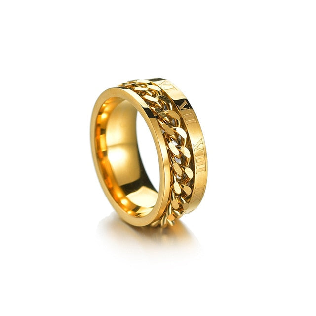 Men's rotation Rings 100% Stainless Steel ideal gift for any occasion