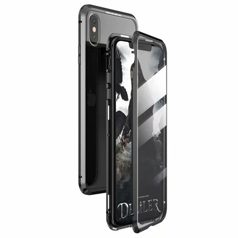 Image of Magnetic Double sided Tempered glass protective case, suits - iPhone X/XS/XS MAX/XR 7 8 plus