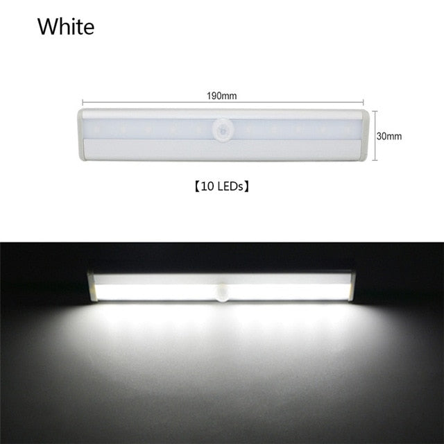 10 LED Wireless USB Rechargeable Motion Sensor Cabinet Light Under Counter Closet Lighting Magnetic Stick on Night Light Bar|Under Cabinet Lights| |  - AliExpress - I'LL TAKE THIS
