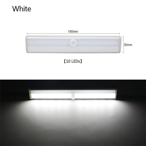 Image of 10 LED Wireless USB Rechargeable Motion Sensor Cabinet Light Under Counter Closet Lighting Magnetic Stick on Night Light Bar|Under Cabinet Lights| |  - AliExpress - I'LL TAKE THIS