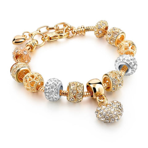 Image of Luxury Crystal Heart/Charm Gold Bracelets For Women fashionable Jewelry - I'LL TAKE THIS