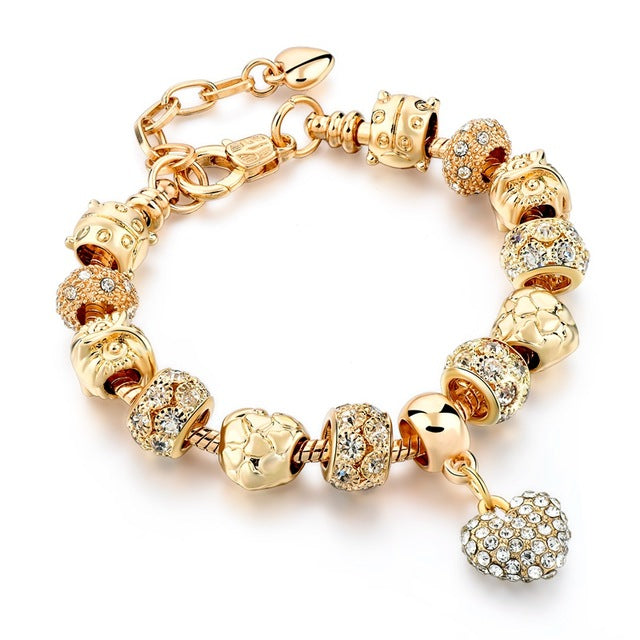 Luxury Crystal Heart/Charm Gold Bracelets For Women fashionable Jewelry - I'LL TAKE THIS