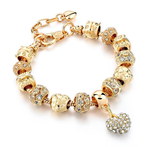 Image of Luxury Crystal Heart/Charm Gold Bracelets For Women fashionable Jewelry - I'LL TAKE THIS