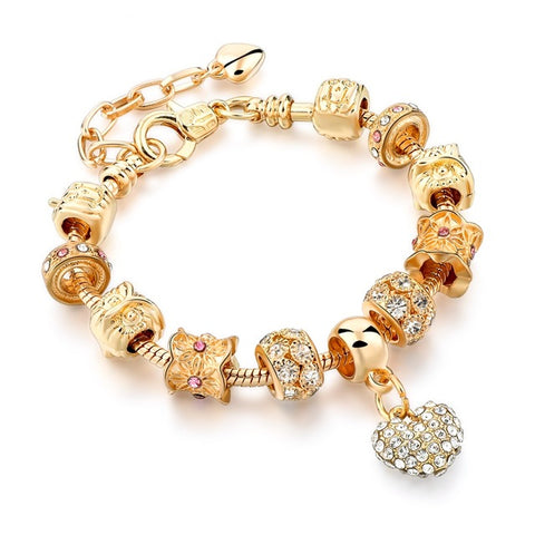 Image of Luxury Crystal Heart/Charm Gold Bracelets For Women fashionable Jewelry - I'LL TAKE THIS