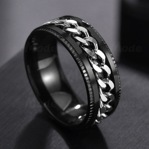 Image of Men's rotation Rings 100% Stainless Steel ideal gift for any occasion