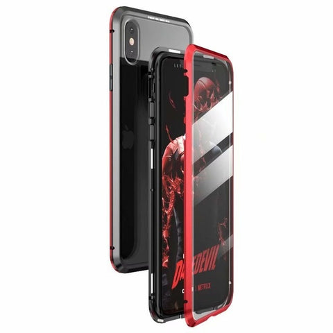Image of Magnetic Double sided Tempered glass protective case, suits - iPhone X/XS/XS MAX/XR 7 8 plus