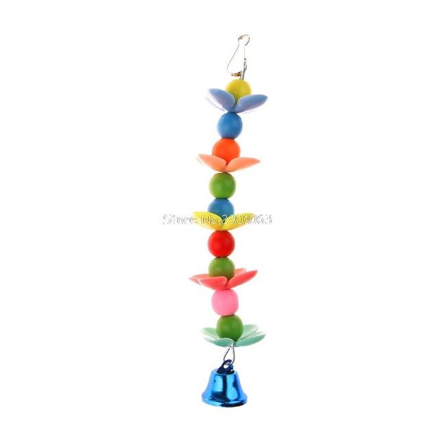 1PC - Colorful Pet Bird Parrot Parakeet Budgie Cockatoo Cage Bell Hanging Chew Toys - I'LL TAKE THIS