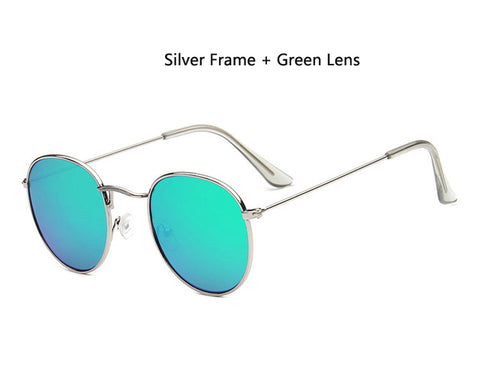Image of Designer Round Sunglasses Women or Mens Vintage Retro Mirror Glasses - Lots of colors to choose from - I'LL TAKE THIS