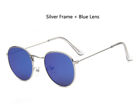 Image of Designer Round Sunglasses Women or Mens Vintage Retro Mirror Glasses - Lots of colors to choose from - I'LL TAKE THIS