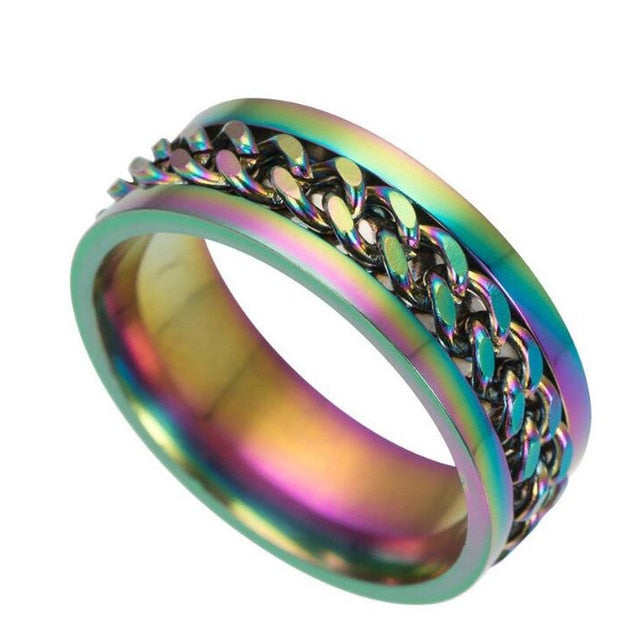 Men's rotation Rings 100% Stainless Steel ideal gift for any occasion