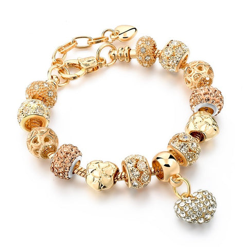 Image of Luxury Crystal Heart/Charm Gold Bracelets For Women fashionable Jewelry - I'LL TAKE THIS