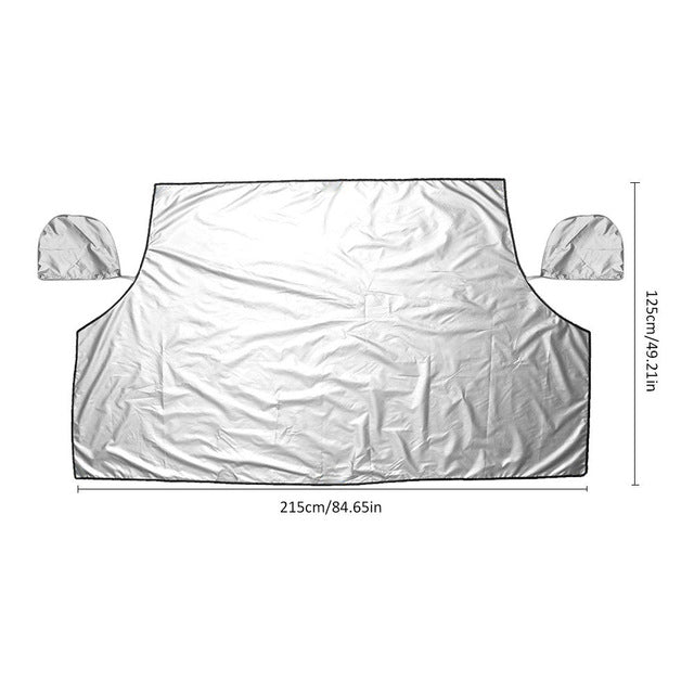 The Zone Barrier EXTRA Large Windshield Ultimate Protection from Snow, Ice or Sunshade  with Rearview Mirror Cover - I'LL TAKE THIS