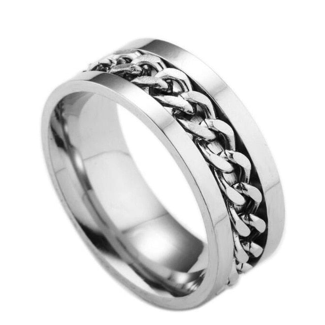 Men's rotation Rings 100% Stainless Steel ideal gift for any occasion