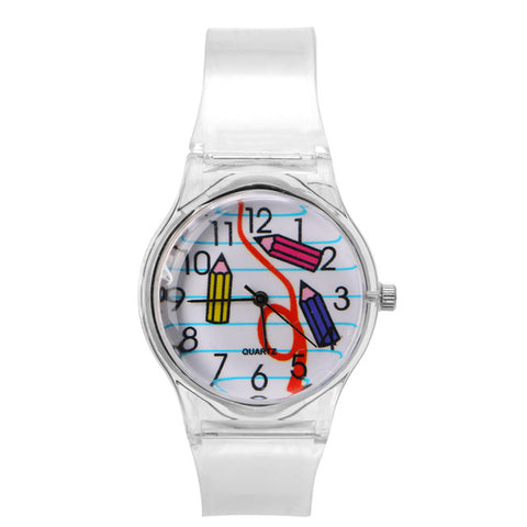 Image of Novelty Watches Cartoon 13 Styles in a Sport Watch with Transparent Plastic Band for Boy or Girl - I'LL TAKE THIS