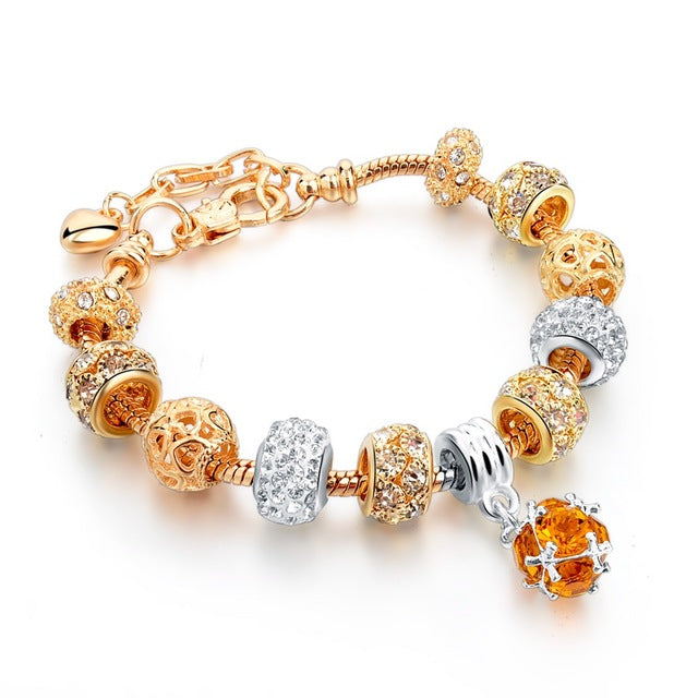 Luxury Crystal Heart/Charm Gold Bracelets For Women fashionable Jewelry - I'LL TAKE THIS
