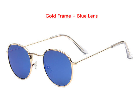 Image of Designer Round Sunglasses Women or Mens Vintage Retro Mirror Glasses - Lots of colors to choose from - I'LL TAKE THIS