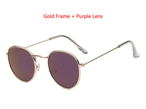 Image of Designer Round Sunglasses Women or Mens Vintage Retro Mirror Glasses - Lots of colors to choose from - I'LL TAKE THIS