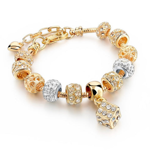 Image of Luxury Crystal Heart/Charm Gold Bracelets For Women fashionable Jewelry - I'LL TAKE THIS