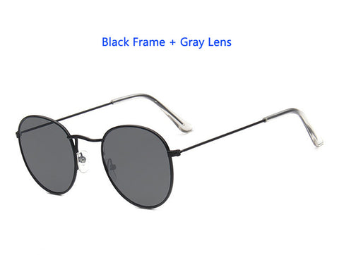 Image of Designer Round Sunglasses Women or Mens Vintage Retro Mirror Glasses - Lots of colors to choose from - I'LL TAKE THIS