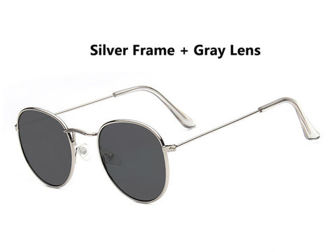Image of Designer Round Sunglasses Women or Mens Vintage Retro Mirror Glasses - Lots of colors to choose from - I'LL TAKE THIS