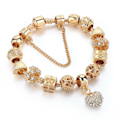 Image of Luxury Crystal Heart/Charm Gold Bracelets For Women fashionable Jewelry - I'LL TAKE THIS