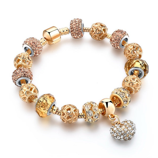 Luxury Crystal Heart/Charm Gold Bracelets For Women fashionable Jewelry - I'LL TAKE THIS