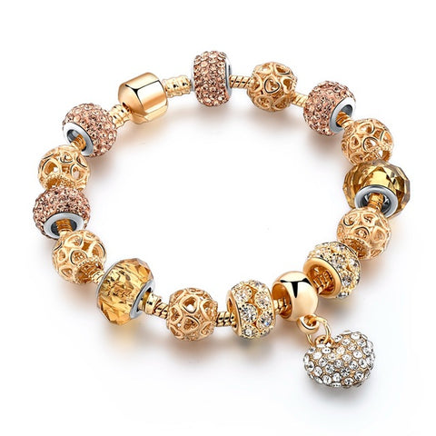 Image of Luxury Crystal Heart/Charm Gold Bracelets For Women fashionable Jewelry - I'LL TAKE THIS