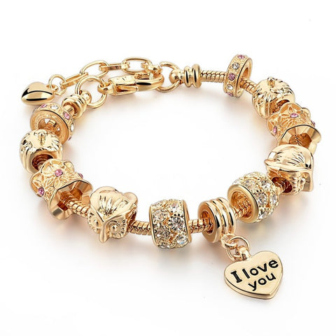 Image of Luxury Crystal Heart/Charm Gold Bracelets For Women fashionable Jewelry - I'LL TAKE THIS